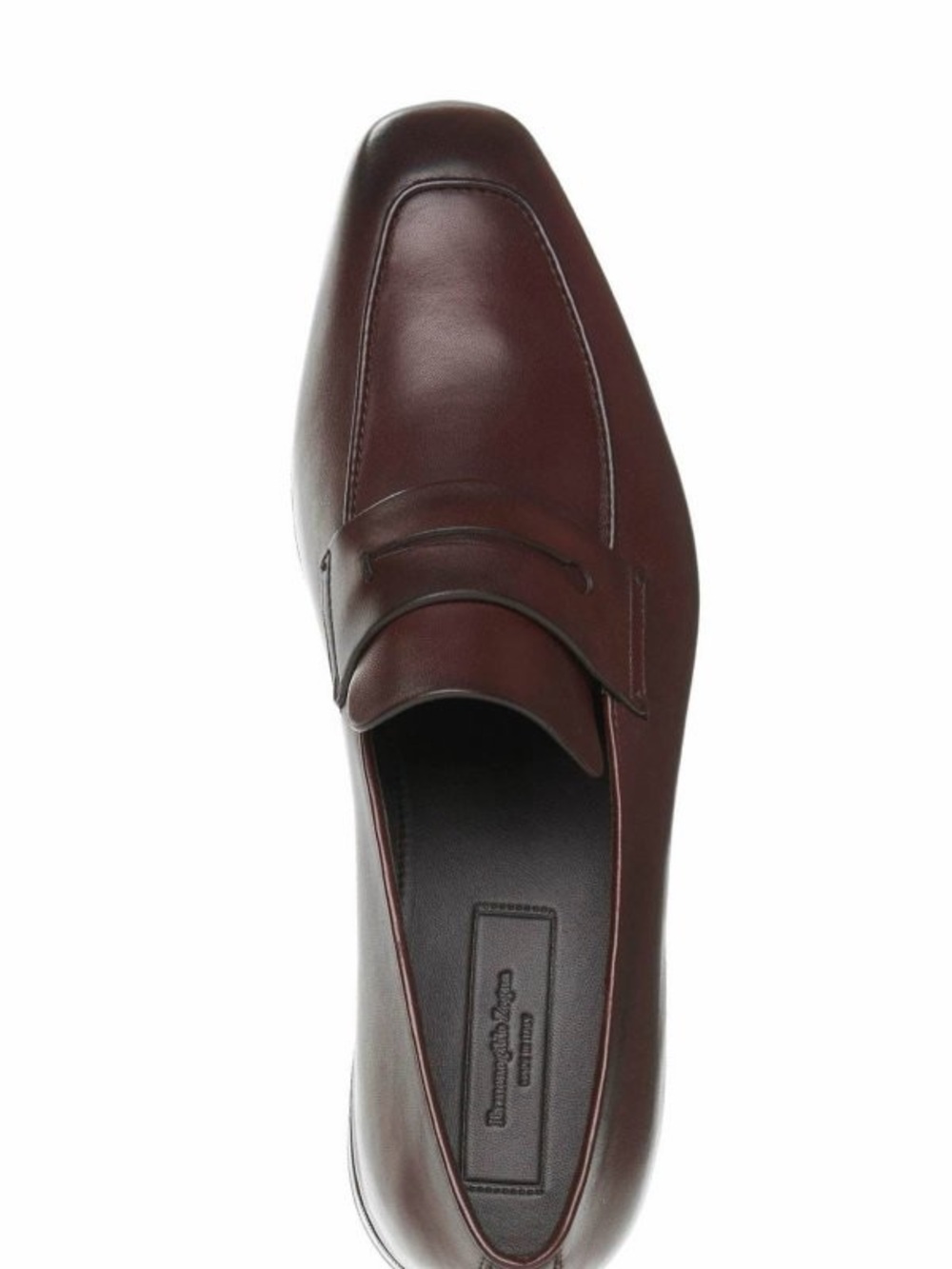 Ermenegildo Zegna Brown  Leather Loafers Shoe preowned.